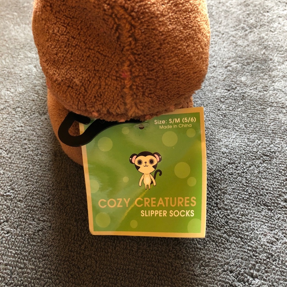 Monkey Cozy Creatures Slipper Socks